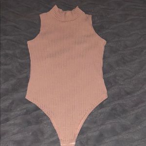 Mock neck body suit